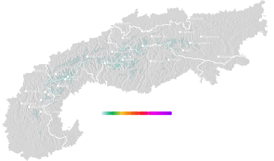 Snow accumulation today