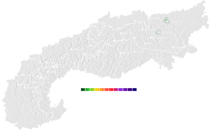 Snow accumulation today