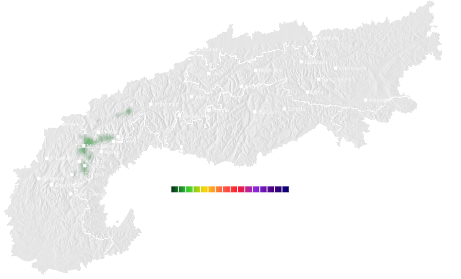 Snow accumulation today