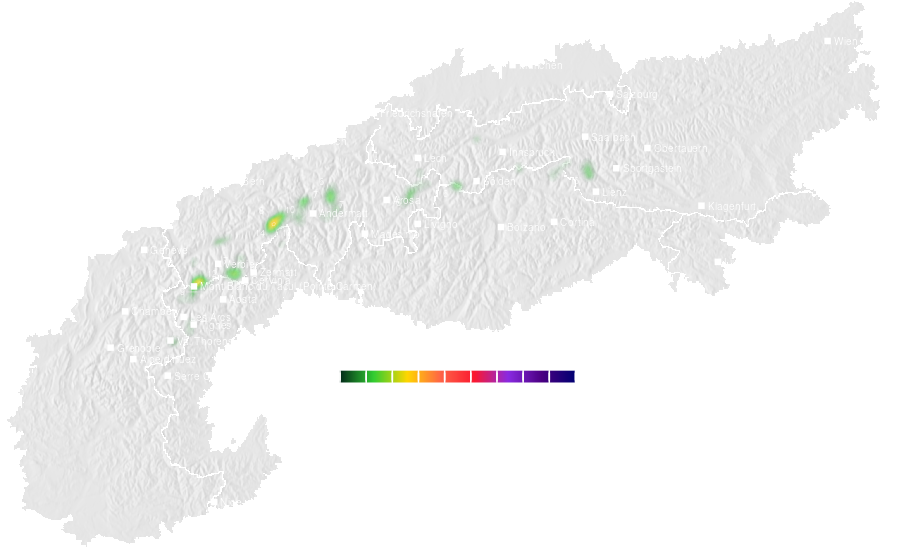 Snow accumulation today