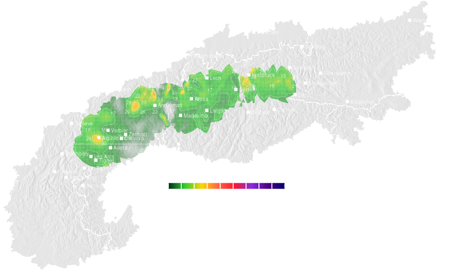 3 day snow accumulation