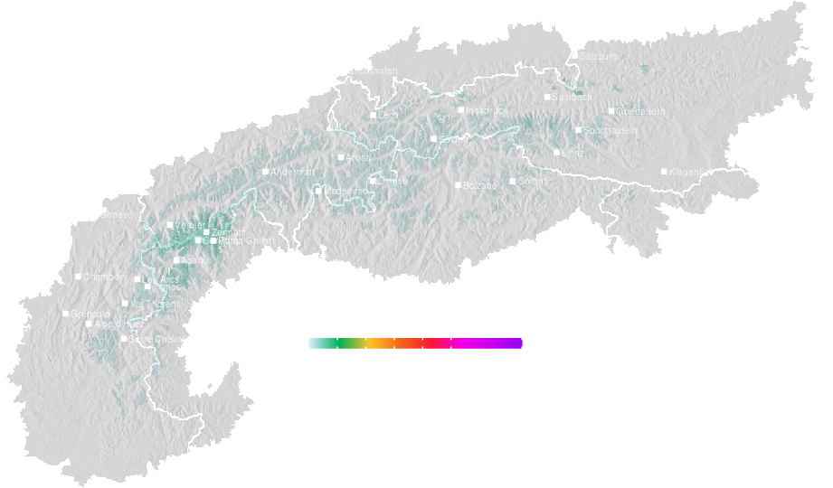 Snow accumulation today