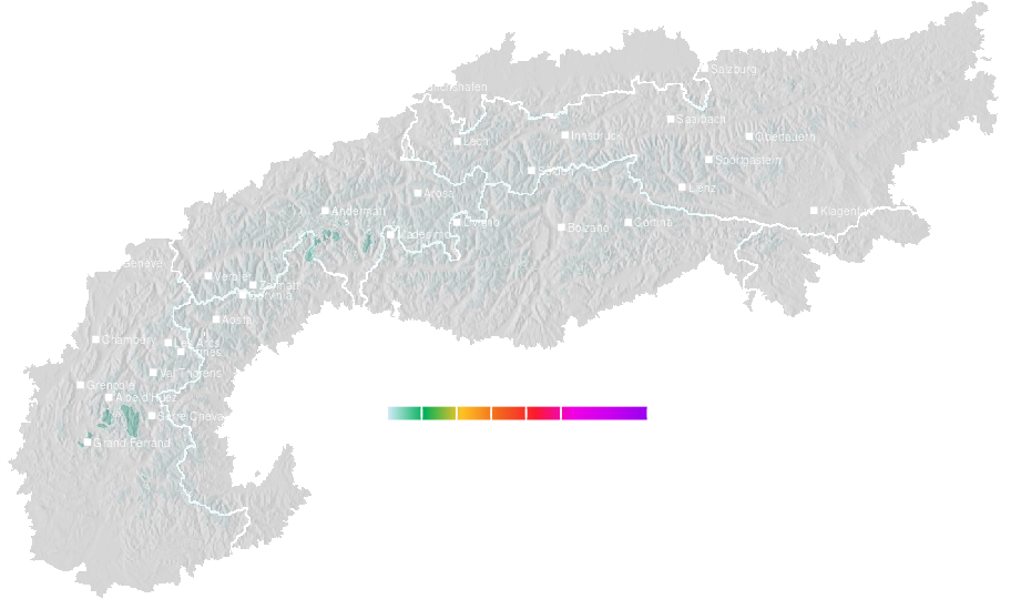 Snow accumulation today