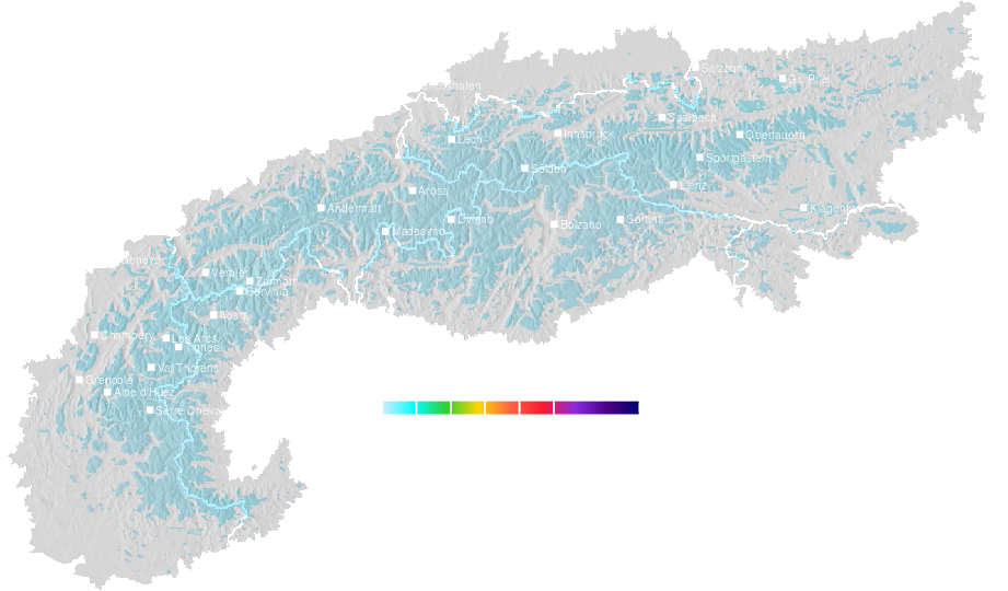 Snow accumulation today