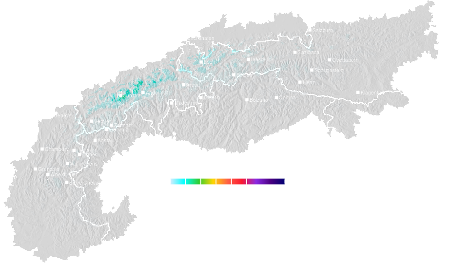 Snow accumulation today