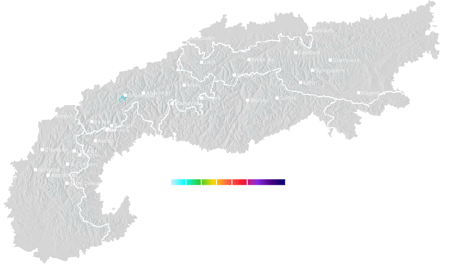 Snow accumulation today