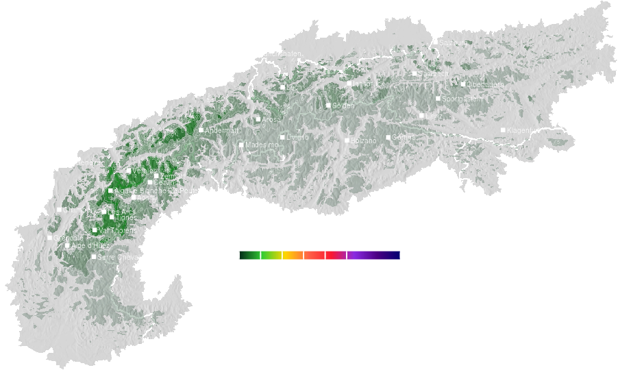 Snow accumulation today