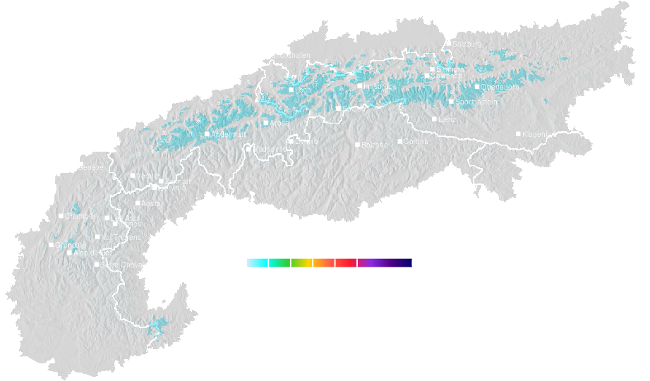 Snow accumulation today