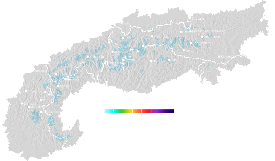 Snow accumulation today