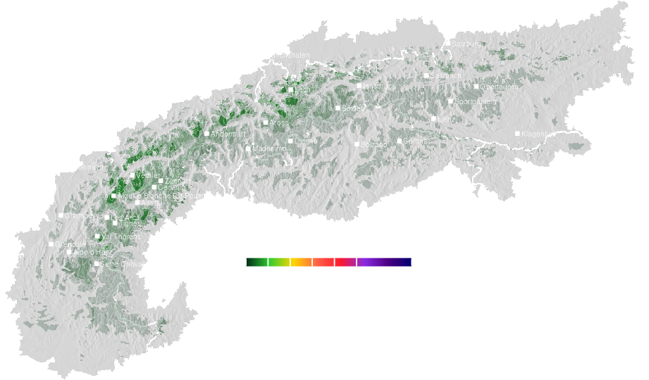 Snow accumulation today