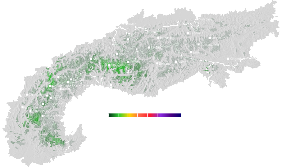 Snow accumulation today