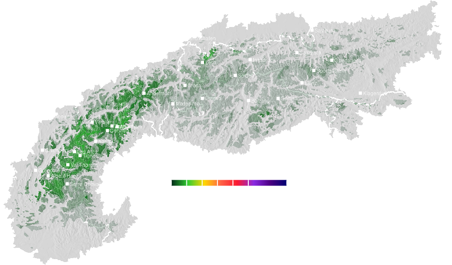 Snow accumulation today