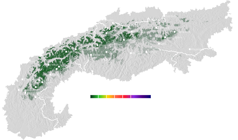 Snow accumulation today