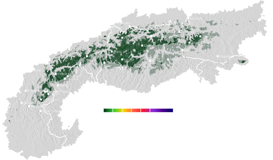 Snow accumulation today