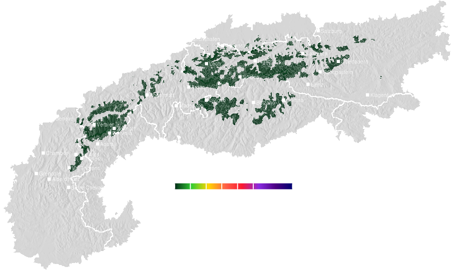 Snow accumulation today